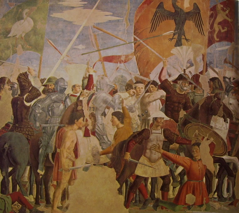Scopri di più sull'articolo Storie della vera Croce – Battaglia di Eraclio e Cosroe di Piero della Francesca